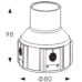 Грунтовый светодиодный светильник B2AR0102-1x2W-CW-30-240V-IP67 симметричный