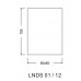 Накладной светодиодный светильник  LUNA LNDS01 - 12W