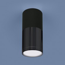 Накладной потолочный светодиодный светильник DLR028 6W 4200K черный матовый/черный хром