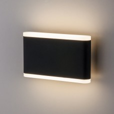 Настенный уличный светодиодный светильник COVER чёрный 1505 TECHNO LED