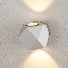 Уличный настенный светодиодный светильник KROKET белый 1565 TECHNO LED