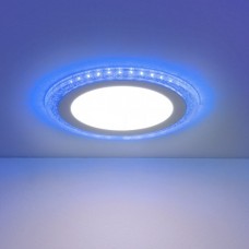 Встраиваемый потолочный светодиодный светильник Elektrostandard DLR024 10W 4200K blue