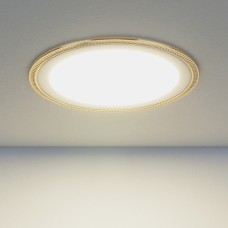 Встраиваемый потолочный светодиодный светильник Elektrostandard DLR006 12W 4200K PS/G перламутровый серебро/золото